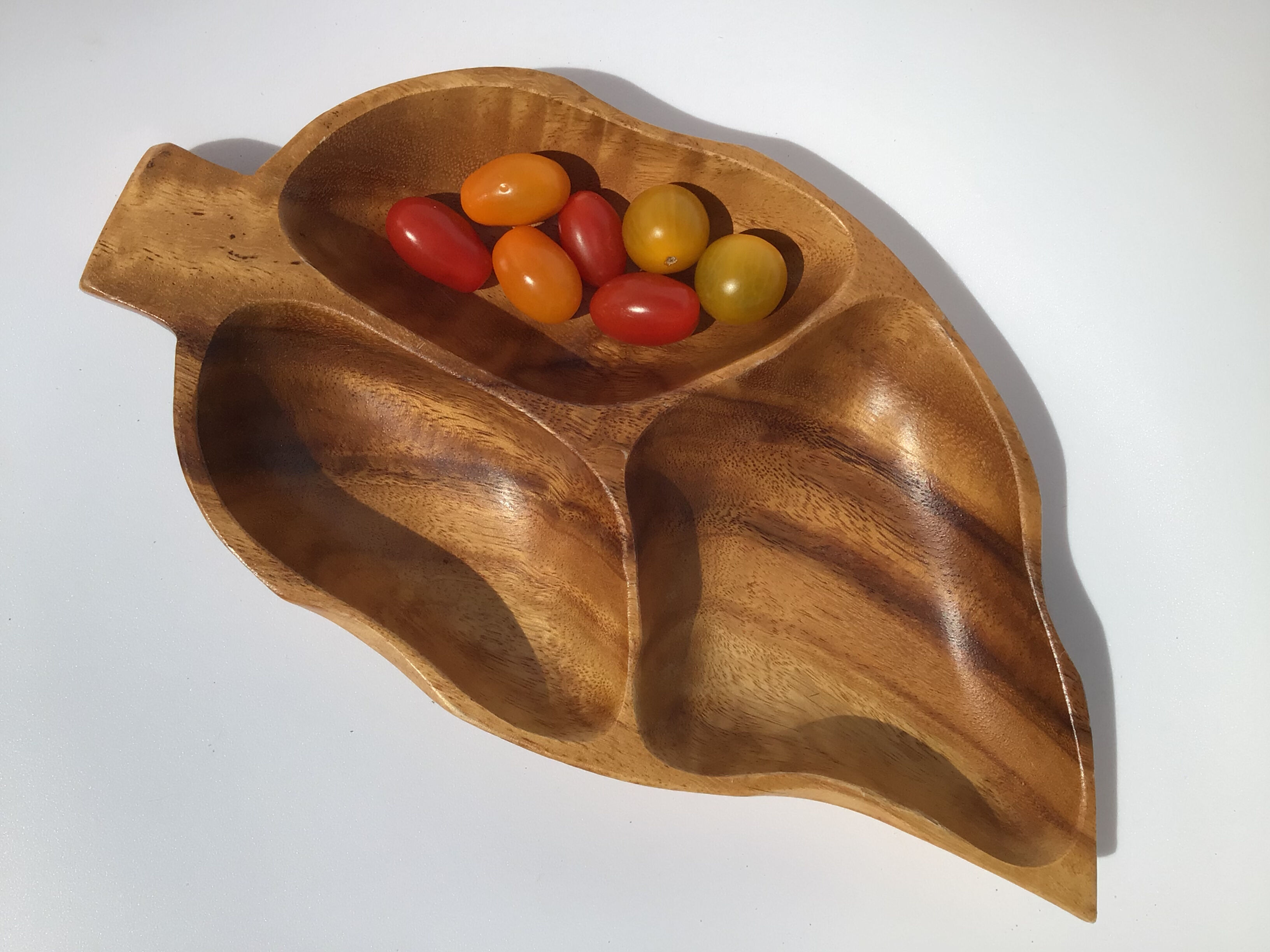 Cut sheet compartmentalized exotic wood dug 70s