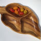 Cut sheet compartmentalized exotic wood dug 70s