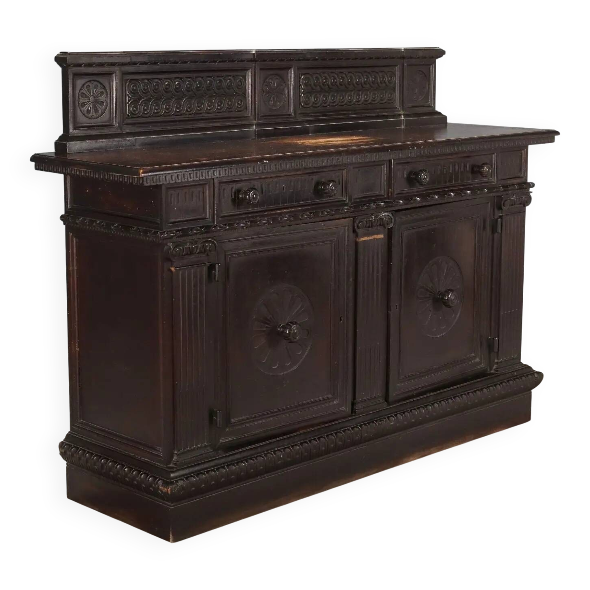 Buffet ancien style néo-Renaissance en hêtre, XIXe siècle