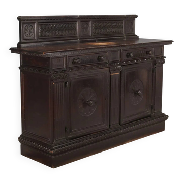Buffet ancien style néo-Renaissance en hêtre, XIXe siècle