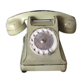 Téléphone vintage vert