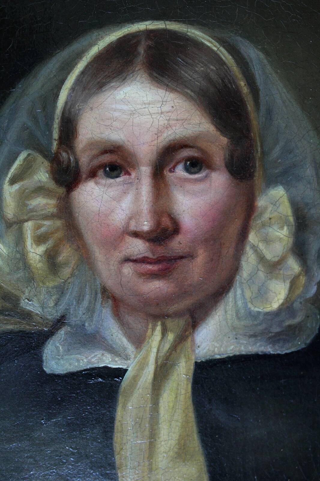 19th Century Portrait of a Lady Oil on Canvas