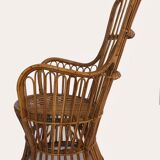 Rattan chair by Dal Vera, Italy 1950