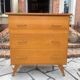 Vintage chest of drawers with compass feet