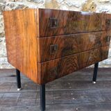 Vintage dresser with three rosewood drawers circa 70