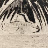 Intaglio print "The Cat"