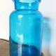 apothecary bottle blue glass jar