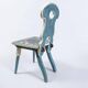 Chair with floral painting around 1900