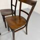 Set of 4 vintage 1950s thonet bistro chairs in wood