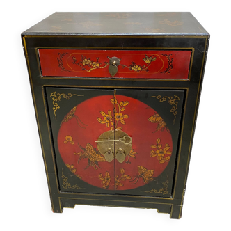 Bedside table / antique Asian accent furniture