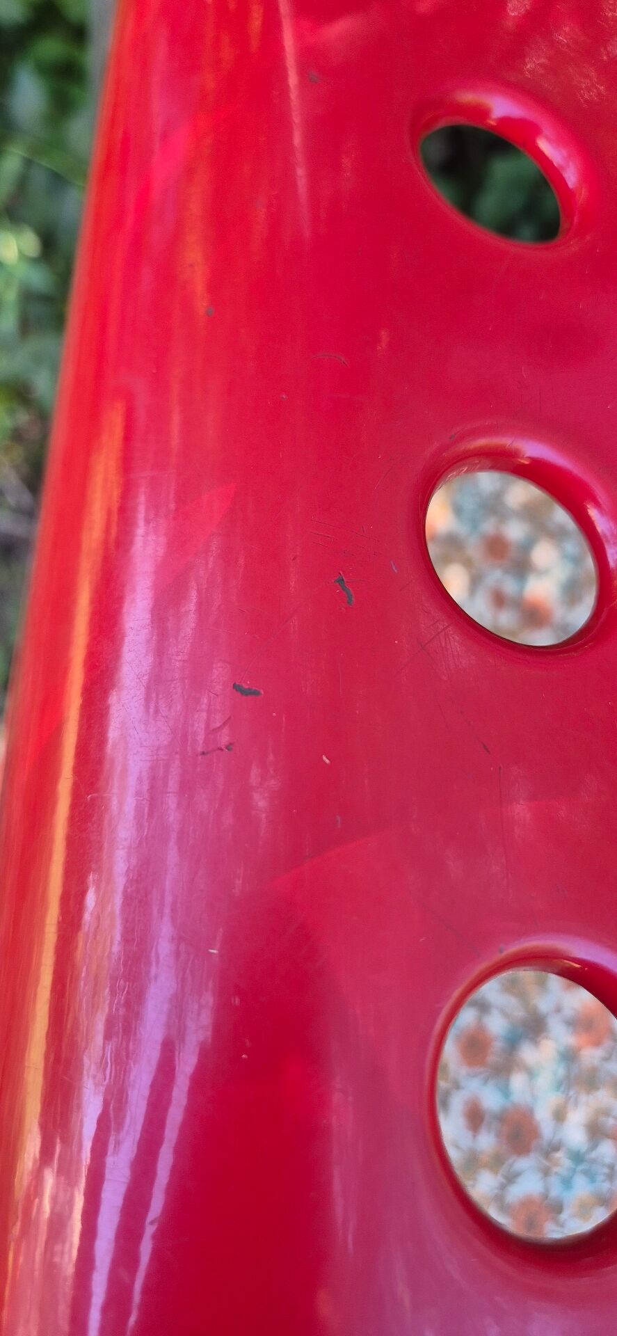 Omstak chair by Rodney Kinsman, vintage red metal.