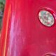Omstak chair by Rodney Kinsman, vintage red metal.