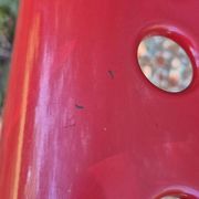 Omstak chair by Rodney Kinsman, vintage red metal.