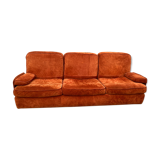 Cinna orange suede sofa