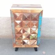 Occasional furniture in old colored wood