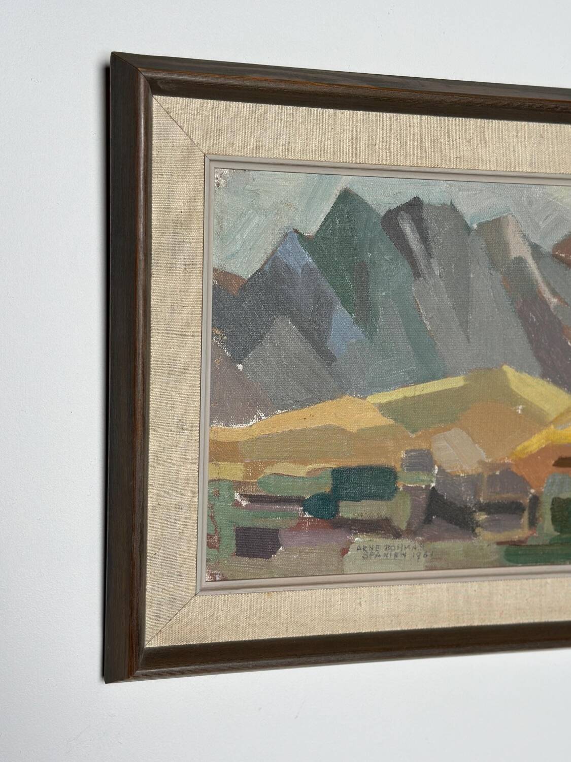 Swedish Oil on Panel – “Spanien” by Arne Bohman