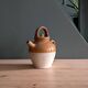 Glazed terracotta jug