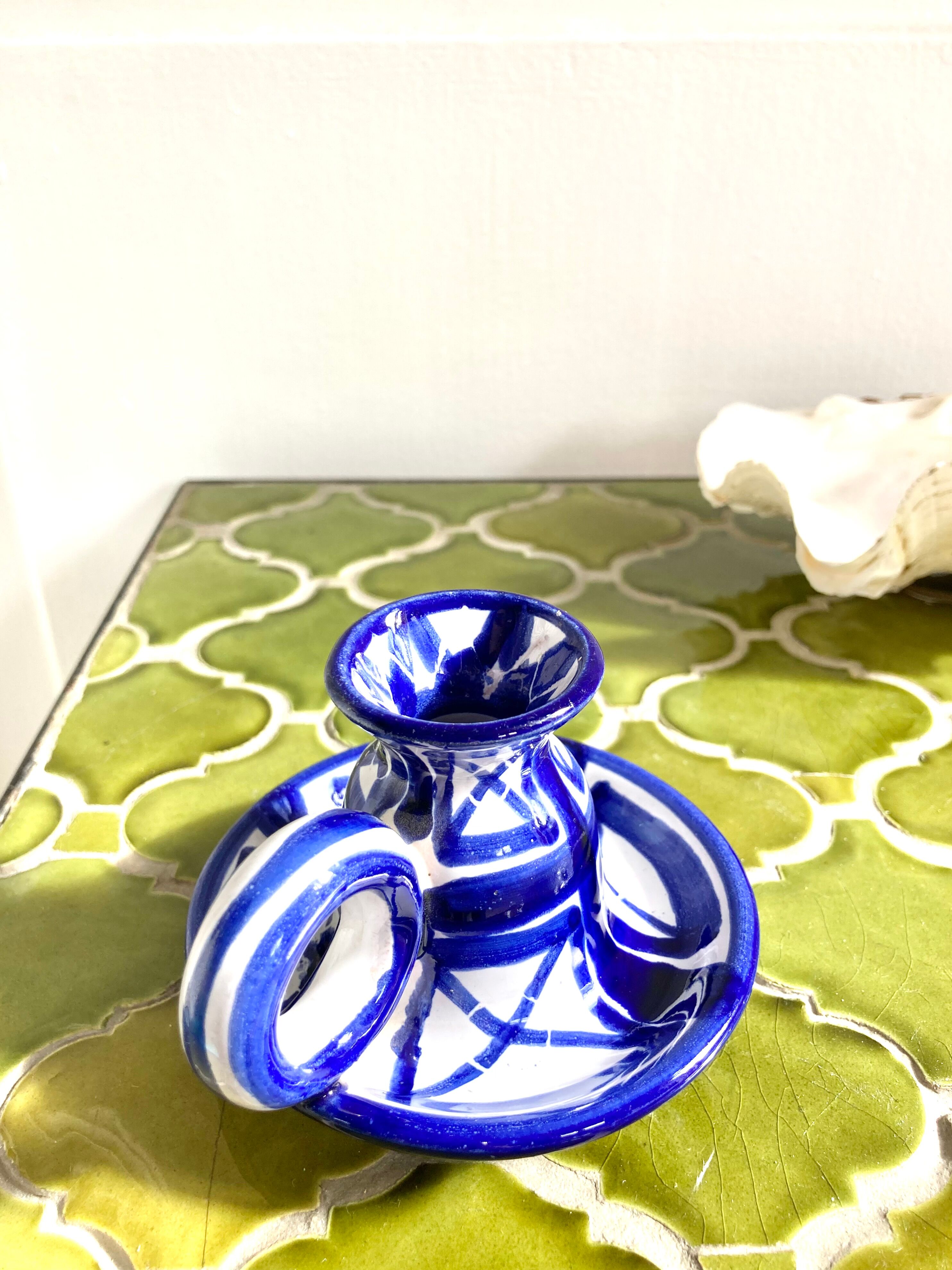 Ceramic hand candle holder