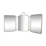 Vintage triptych barber mirror
