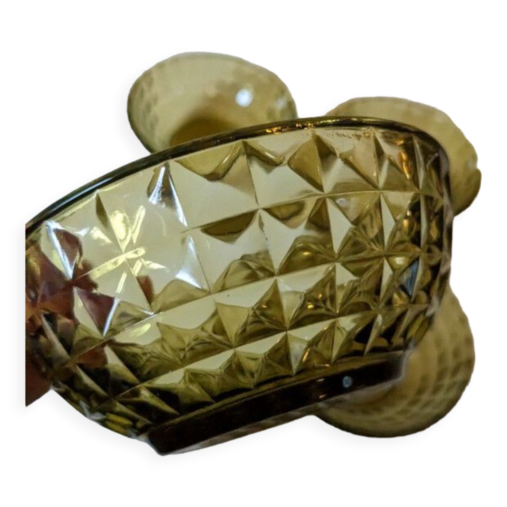 4 tinted glass bowls