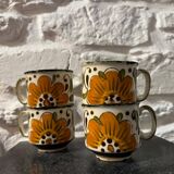 Boch La Louvière cups - Paradiso Yellow series