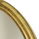 Hollywood Regency Golden Mirror Oval Deknudt Classic