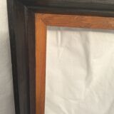 Empty frame in black wood and vintage wood dimension: 56x46.5cm total size 63x53.5cm-