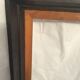 Empty frame in black wood and vintage wood dimension: 56x46.5cm total size 63x53.5cm-