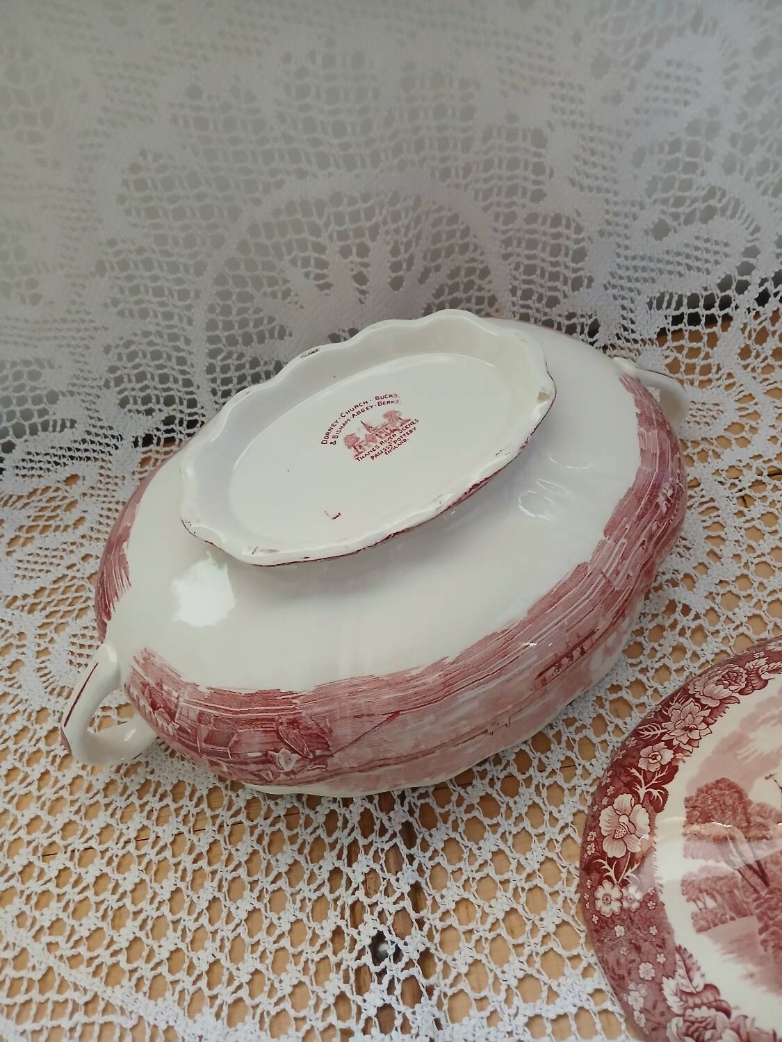 Antique Palissy soup tureen / England