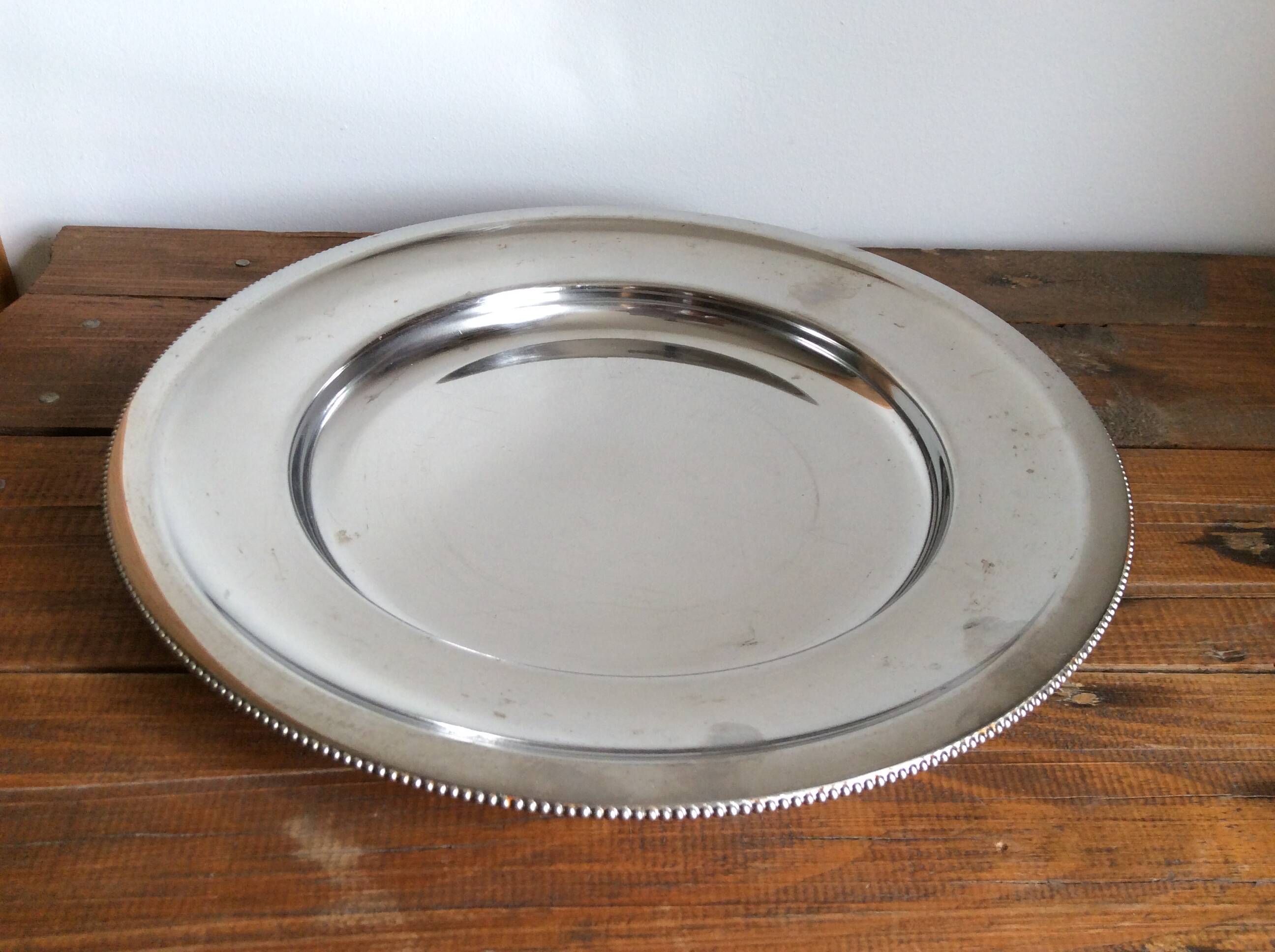 Stainless steel pearl plate