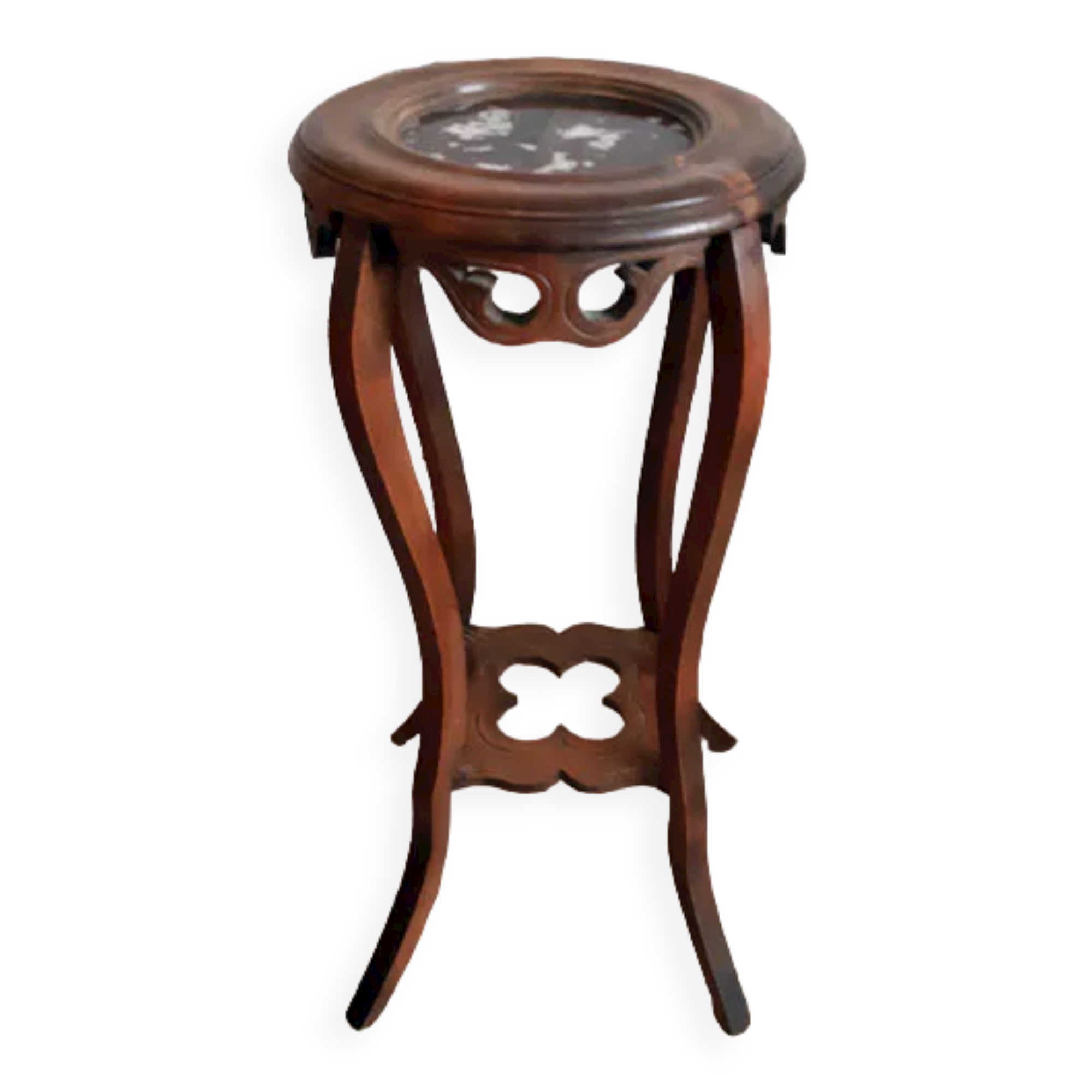 Vintage harness in walnut and marble