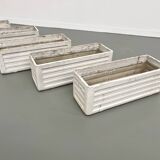 Set of 8 fiber cement planters