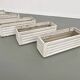 Set of 8 fiber cement planters