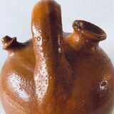 Old bohemian pottery, terracotta jug