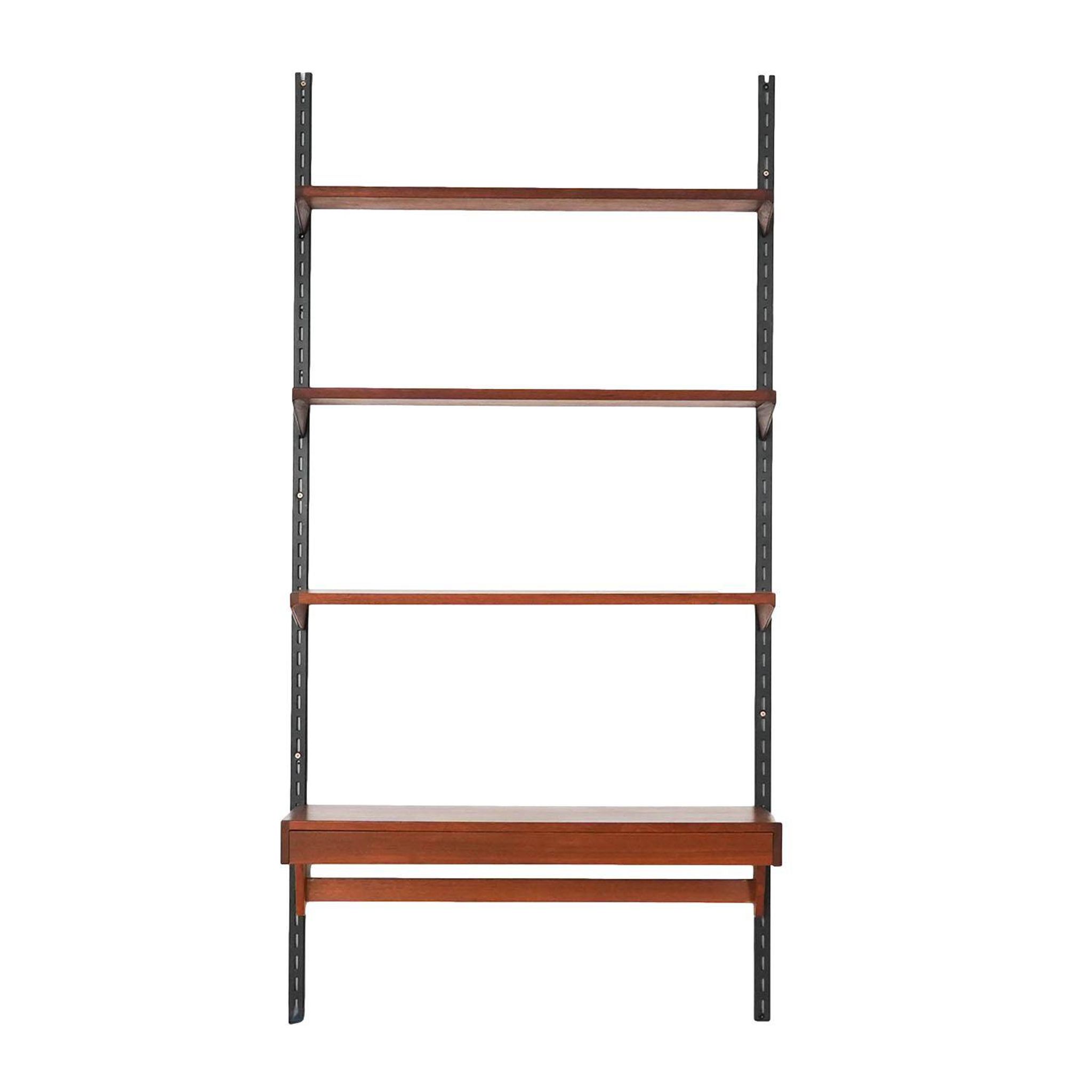 Étagère modulaire en teck, design danois, années 1960, designer : Kai Kristiansen