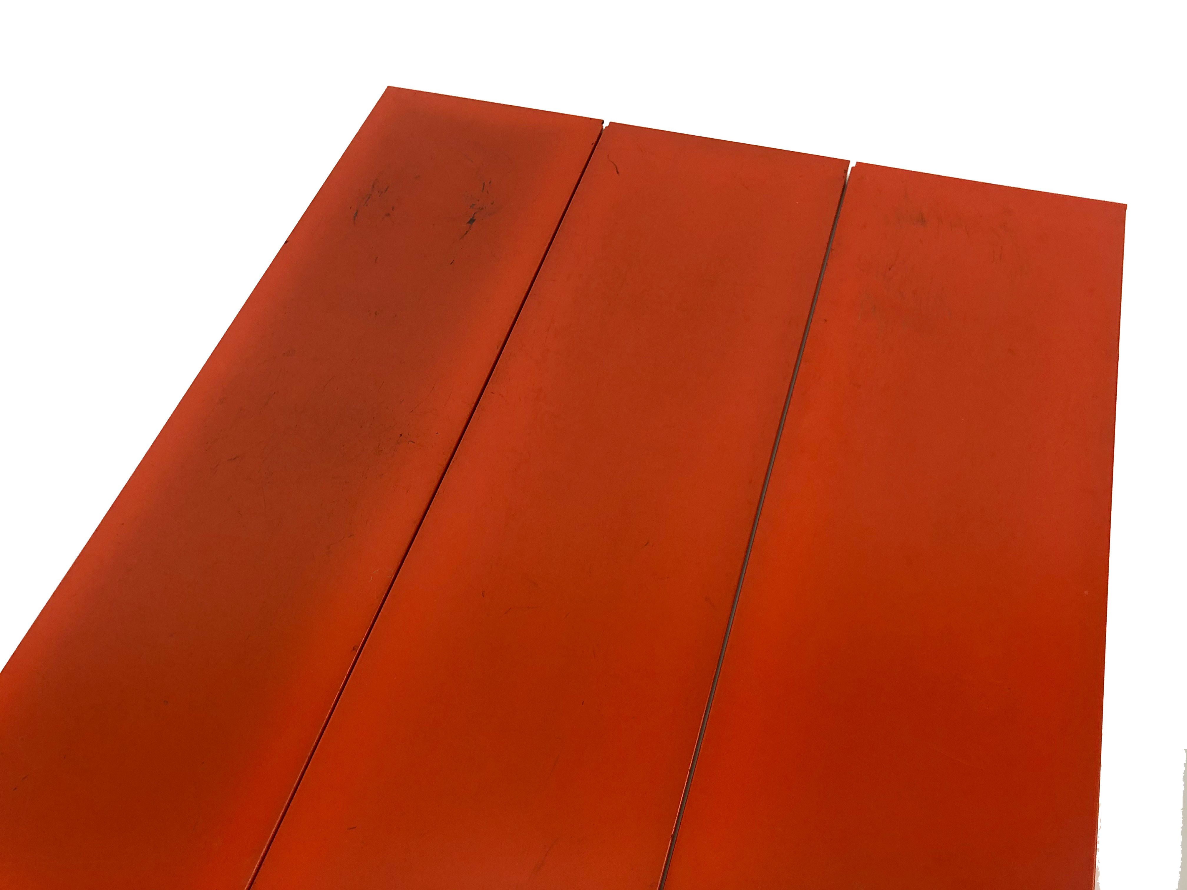 Tomado Holland vintage wall support black steel orange from the 1970s