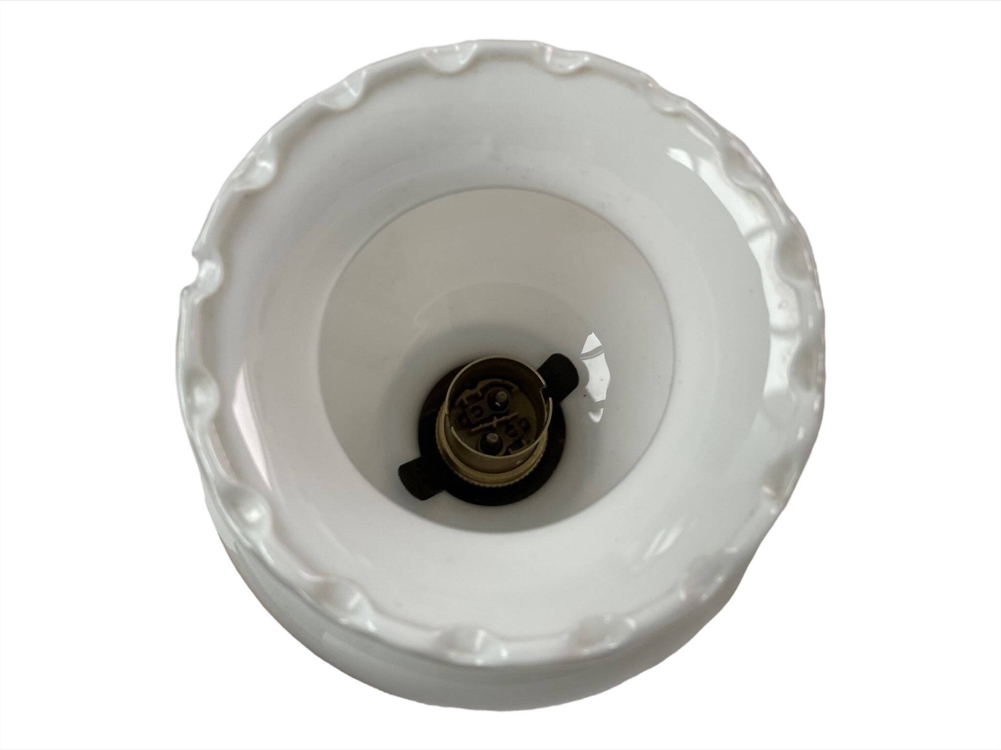 Applique formant un poisson, métal argenté, globe en verre opaque, opaline blanche, décoration