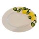 Grand plat barbotine citron