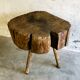 Table d'appoint Art populaire en orme, France XIXe siècle