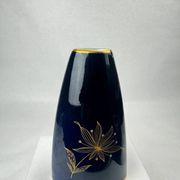 Weimar Porzellan Vase Echt Kobalt 15.5 cm | 24K Gold Vintage RDA