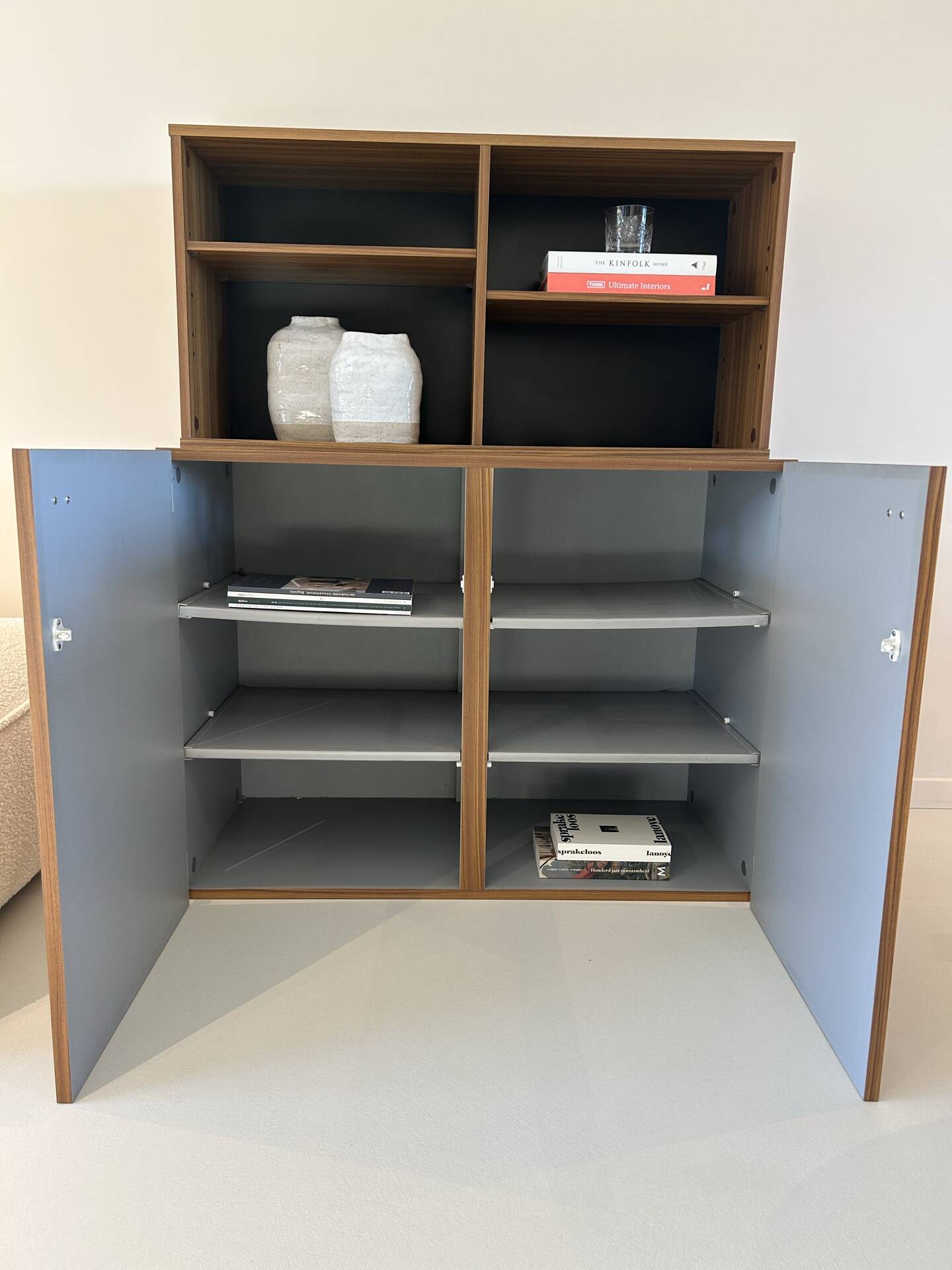Vintage Meurop storage furniture, 1970s — teak, Belgian design