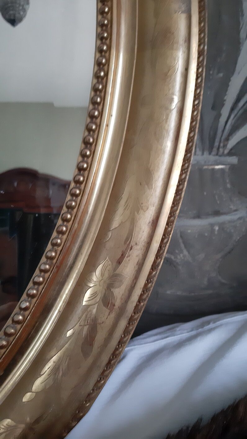 Miroir ovale XIXème