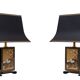 Stunning Maison Le Dauphin Pagode Design Table Lamps France 1970's