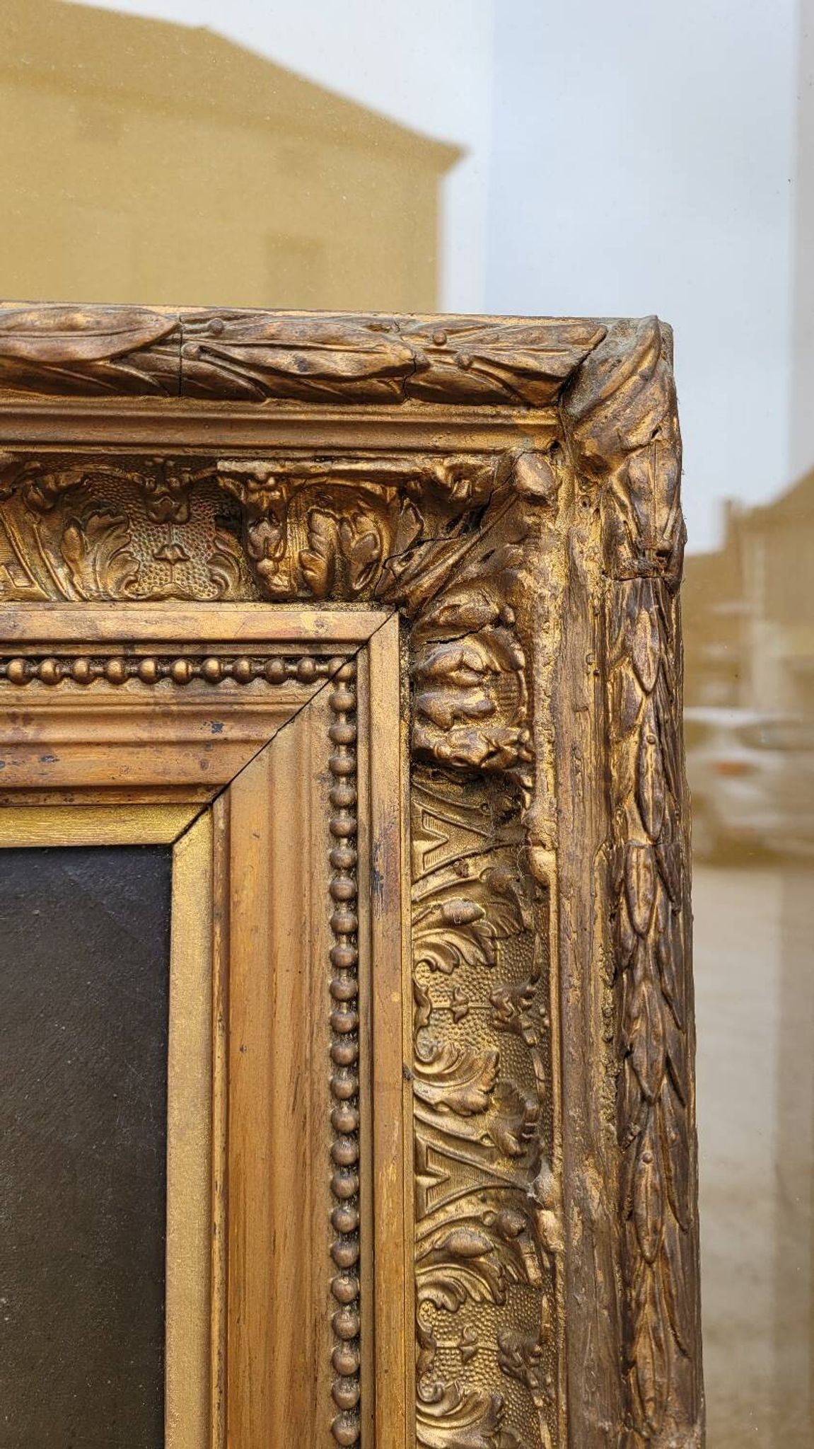 Oil on Canvas Portrait Painting of a Woman Framed 19th Century Signed