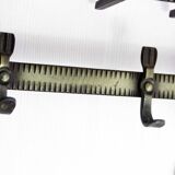 Metal wall coat rack