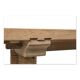 Raw wood high table