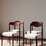 Set of 4 Scandinavian rosewood chairs – Otto Møller style | Vintage