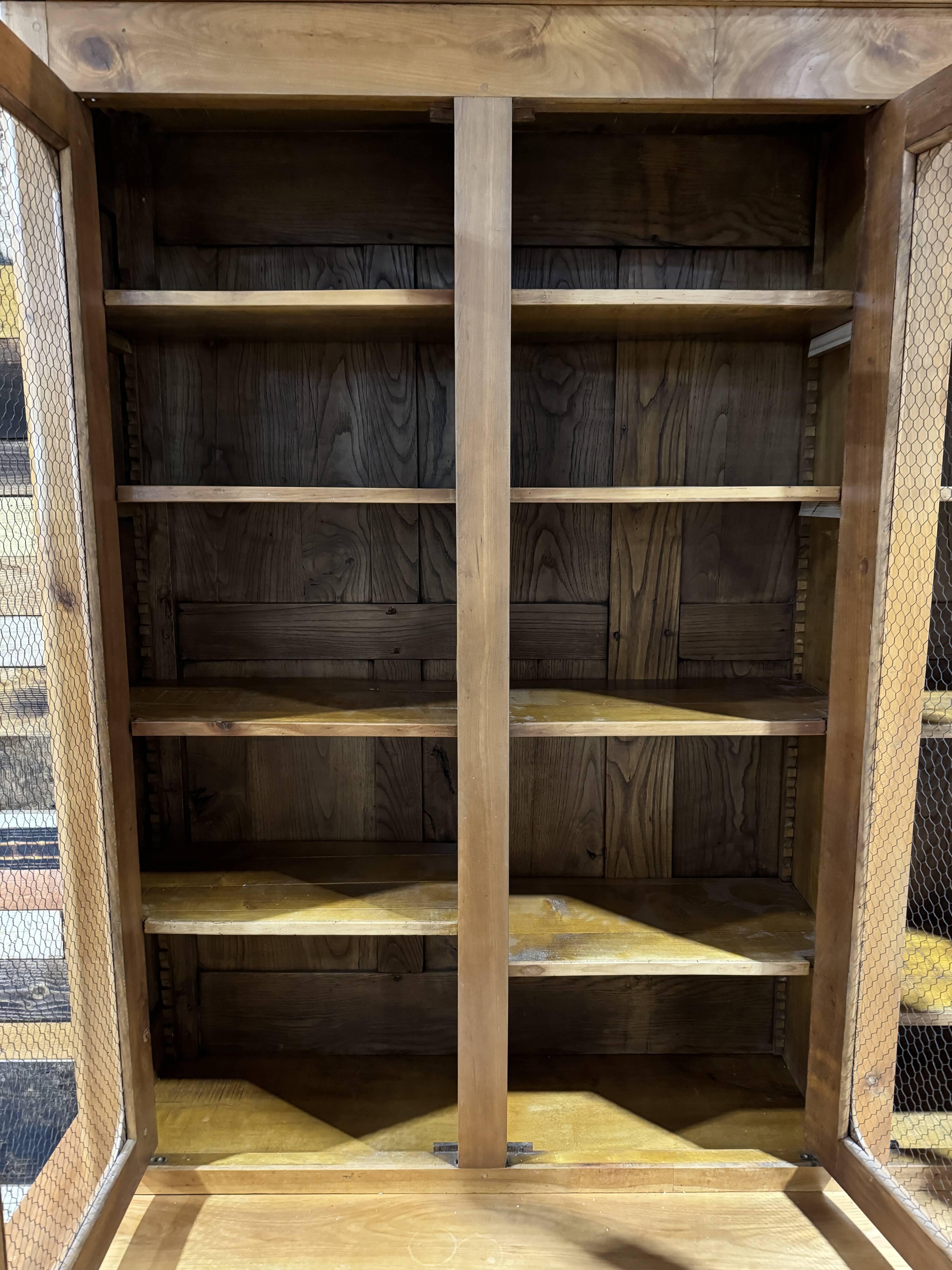Large cherry wood bookcase