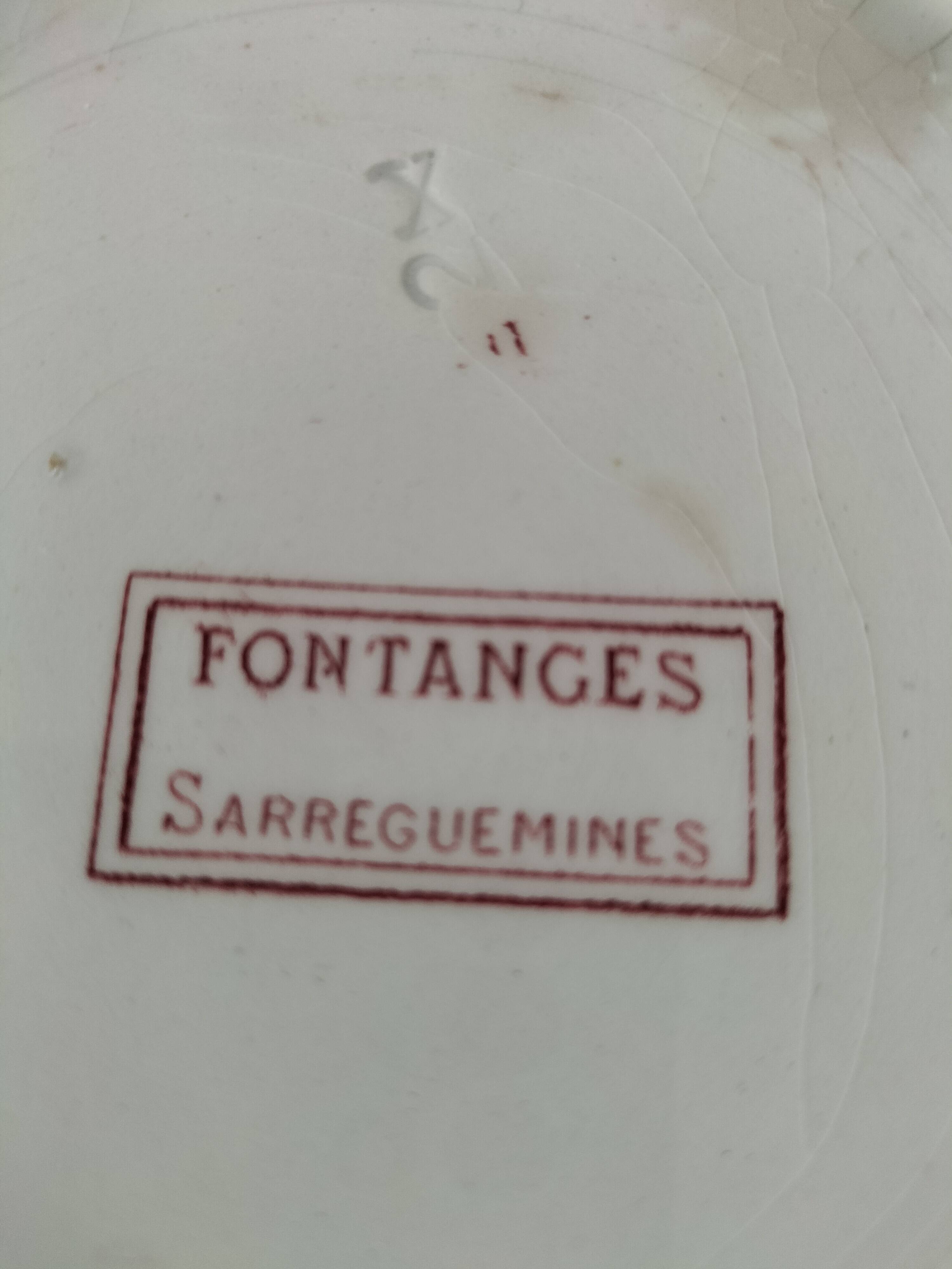 Ironstone soup tureen Sarreguemines Fontanges model (circa 1880–1900),