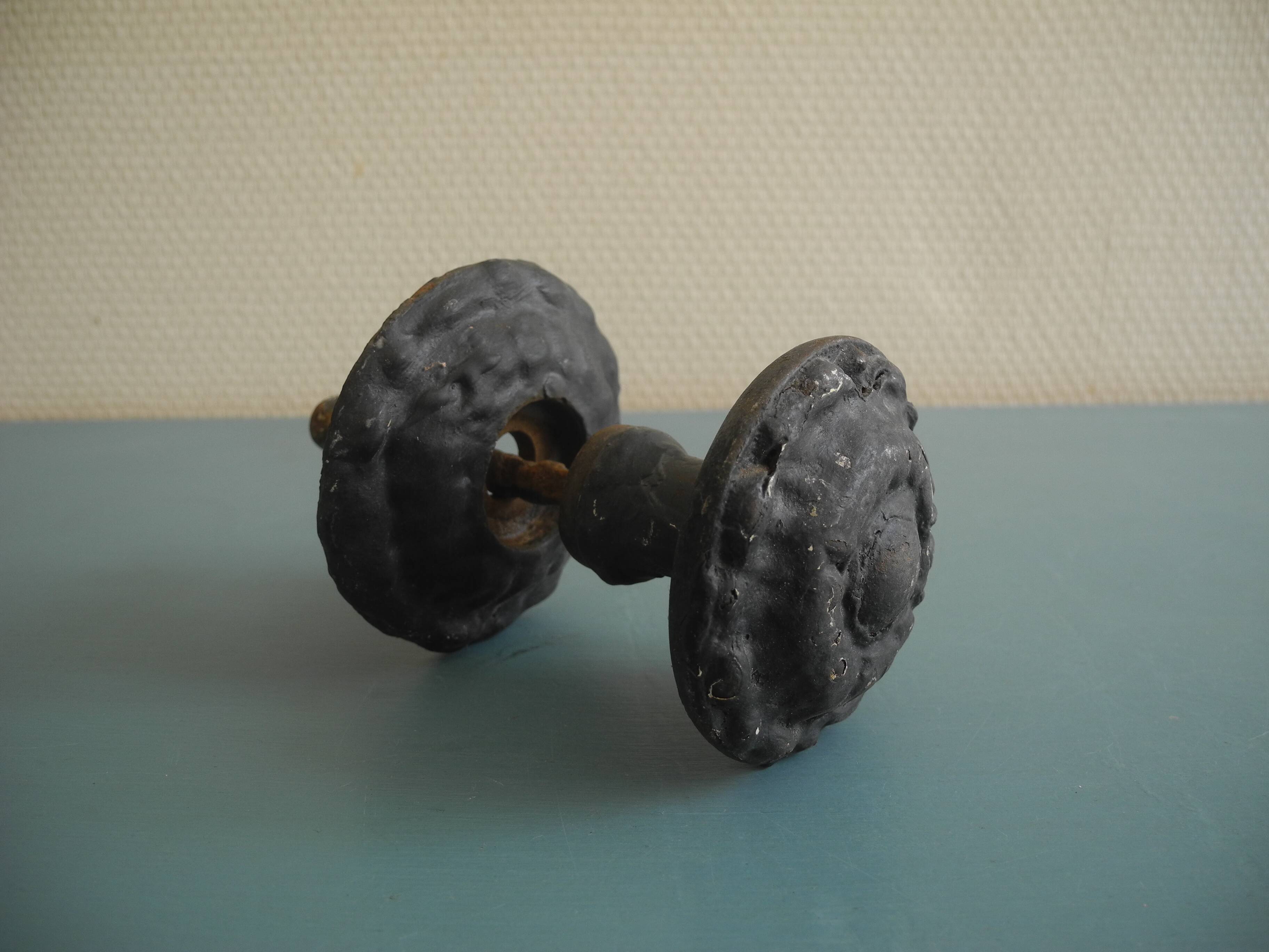 antique cast iron door handle